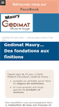 Mobile Screenshot of gedimat-maury.fr
